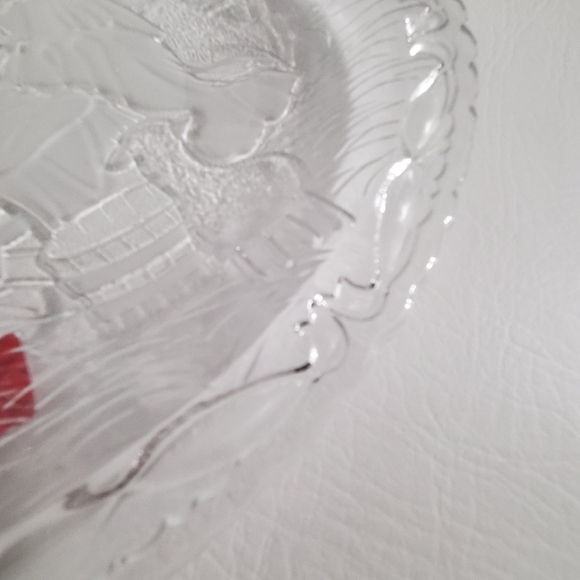 NWT Mikasa Crystal Nativity Plate Clear Serving Dish Stable Manger - Picture 7 of 8